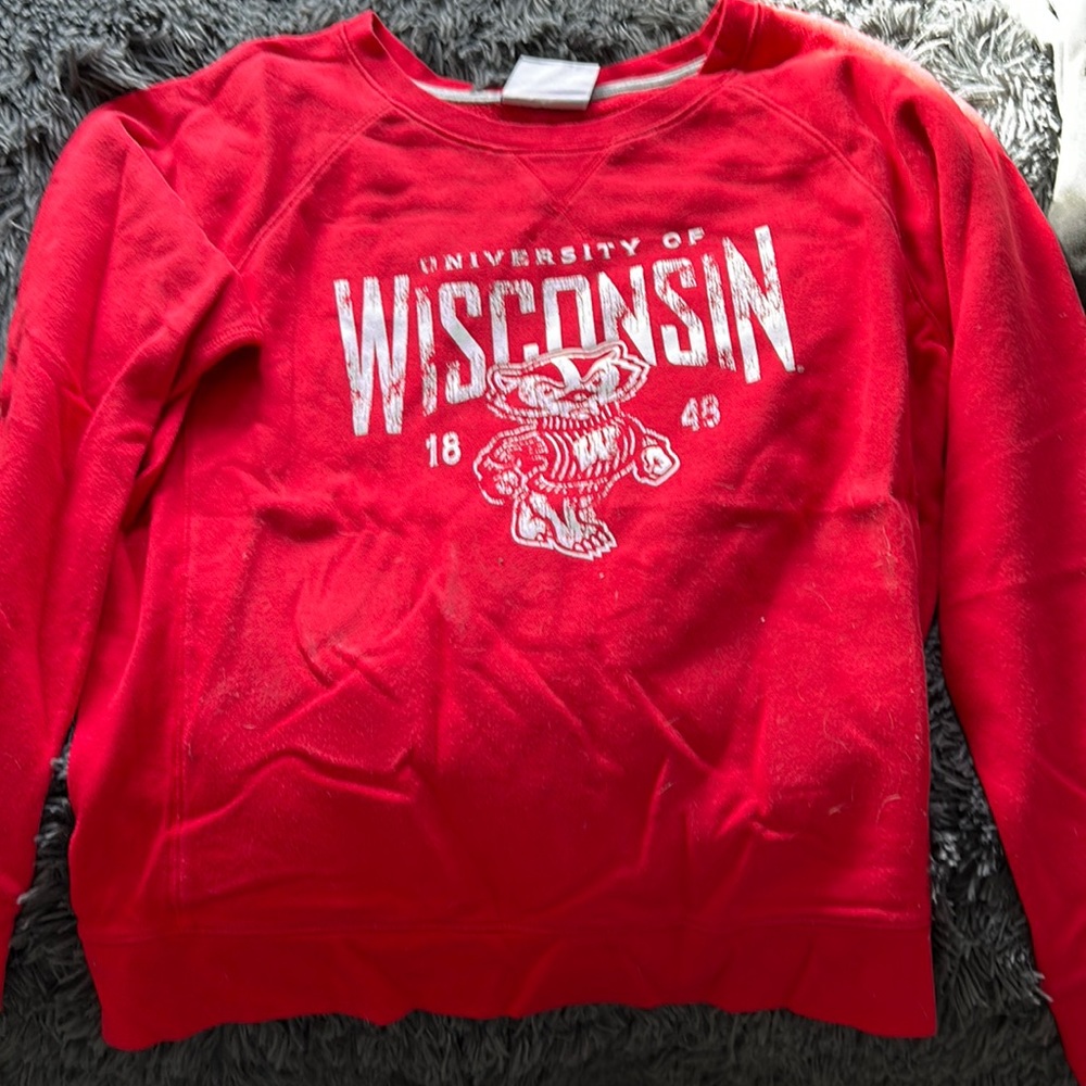 University of Wisconsin crew neck